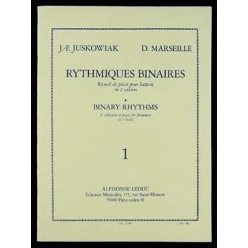 Rythmiques Binaires Batterie Volume 1