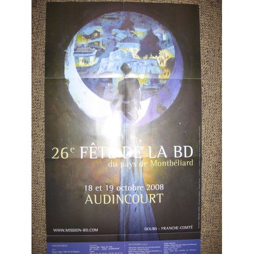 Affiche Emmanuel Lepage Pour Festival Bd Audincourt 2008 + Programme