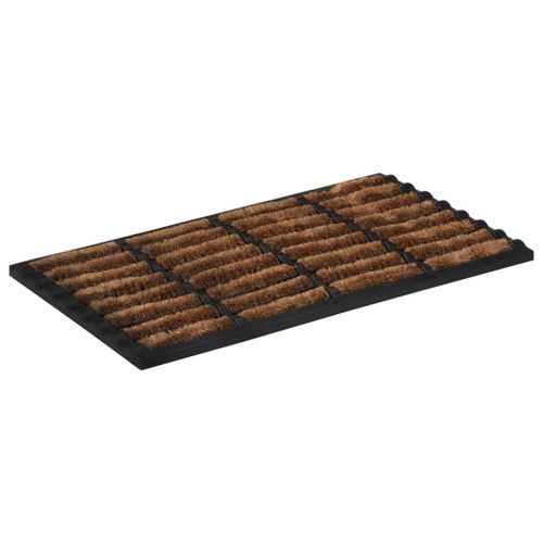 Vidaxl Paillasson Rectangulaire 45x75 Cm Caoutchouc Et Fibre De Coco