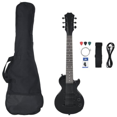 Guitare Électrique Pour Enfants Avec Sac Noir 3/4 30"