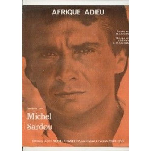 Michel Sardou Partition Afrique Adieu