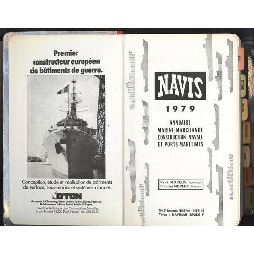 Navis 1979 - Annuaire Marine Marchande - Construction Navale Et Ports Maritimes