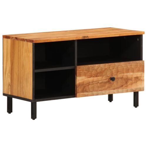 Vidaxl Meuble Tv 80x33x46 Cm Bois D'acacia Massif