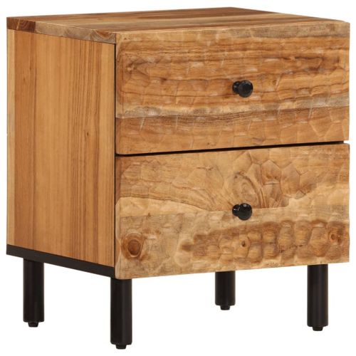 Vidaxl Table De Chevet 40x33x46 Cm Bois D'acacia Massif