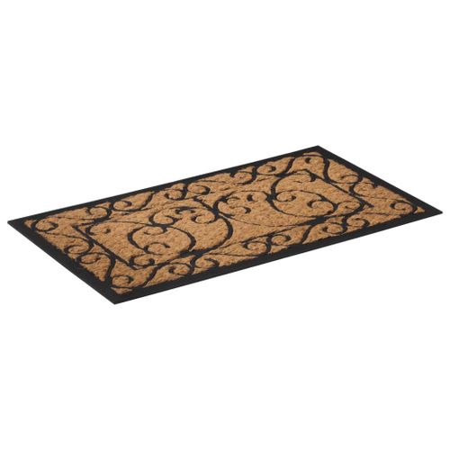Vidaxl Paillasson Rectangulaire 45x75 Cm Caoutchouc Et Fibre De Coco