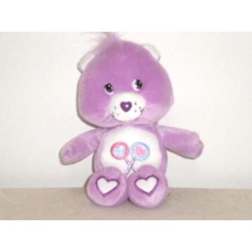 Peluche  Bisounours Groscadeau Violet Phosphorescent