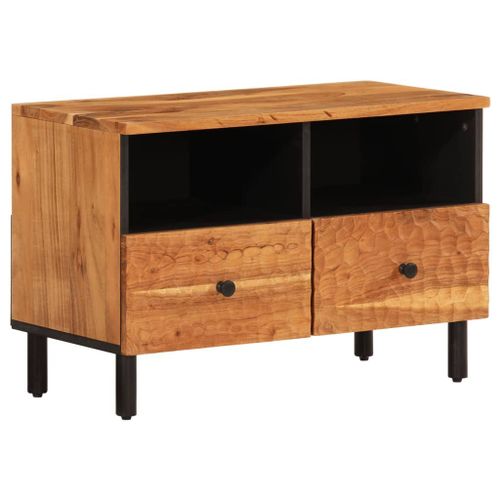 Vidaxl Meuble Tv 70x33x46 Cm Bois D'acacia Massif