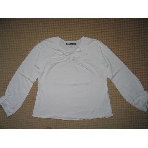 T-Shirt Zara " Girls", Blanc, Manches Longues