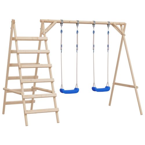 Sièges De Balançoire Avec Cordes 2 Pcs Bleu 38x16 Cm Pe