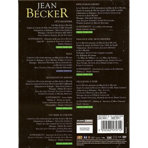 Coffret Jean Becker: Deux Jours À Tuer+ Dialogue Avec Mon Jardinier + Les Enfants Du Marais +L'été Meurtrier + Effroyables Jardins+Un Crime Au Paradis + Elisa