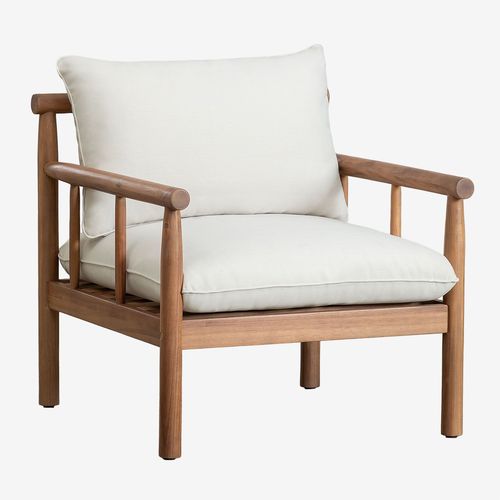 Fauteuil En Bois D'acacia Melvin Brun Acacia