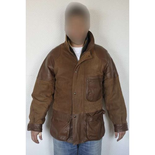 Parka Cuir Bicolore