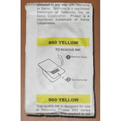 Encre solide compatible  Xerox Phaser 860 -  Yellow/Jaune