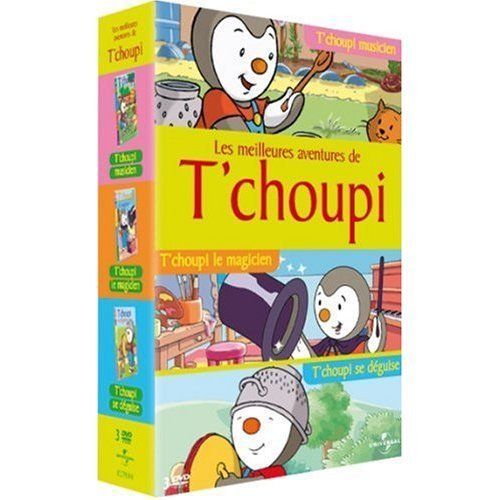 Les Fabuleuses Aventures De T'choupi - Coffret - Musicien + Au Zoo + T'choupi A Les Pieds Dans L'eau