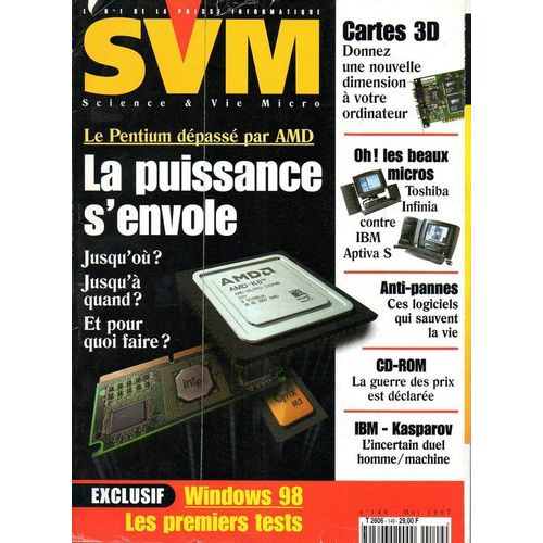 Svm  N° 149 : La Pentium Dépassé Par Amd : La Puissance S'envole
