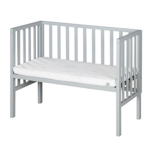 Roba Berceau Cododo Réglable 2en1 "Safe Asleep®" 90 X 45 Cm + Matelas + Barrière En Maille - Bois Laqué Taupe