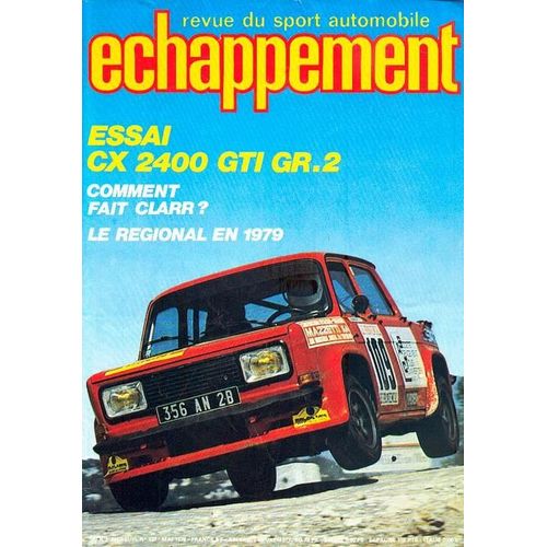Echappement. -Revue Du Sport Automobile. -N°127/ Mai 1979