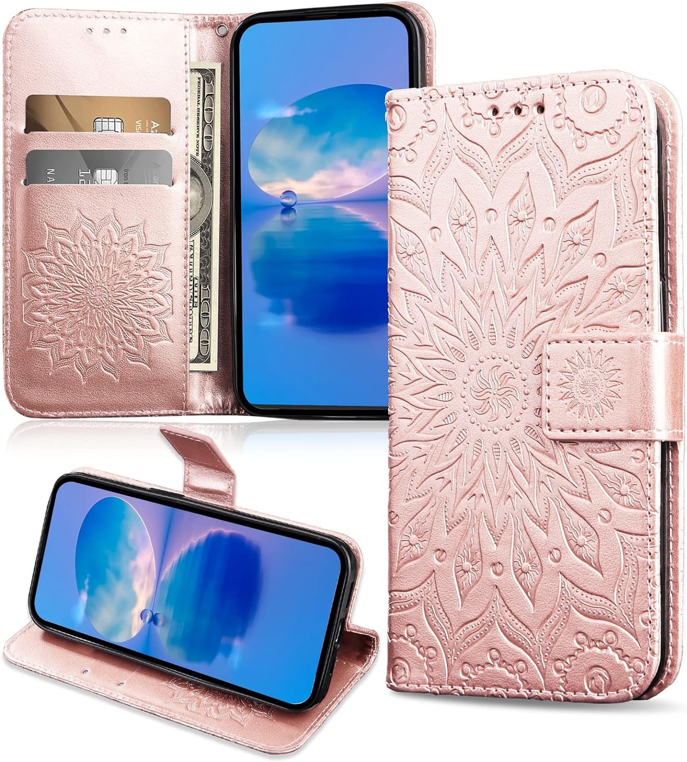 Coque Pour Huawei P Smart 2020, Protection Etui En Pu Cuir P...
