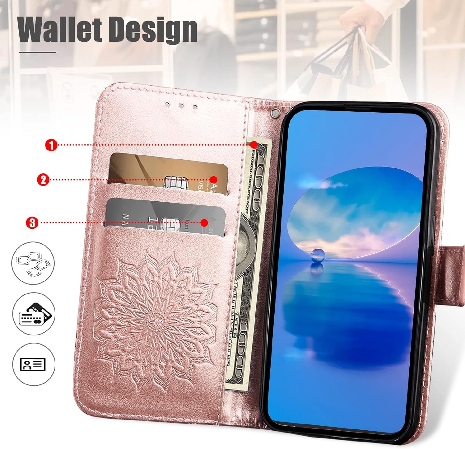 Coque Pour Huawei P Smart 2020, Protection Etui En Pu Cuir P... - 3