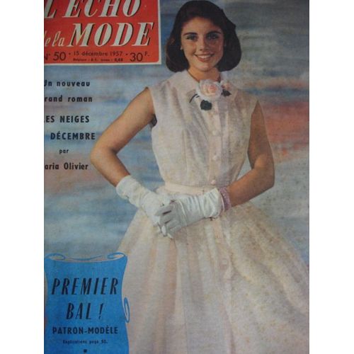 L'echo De La Mode  N° 50 : L'echo De La Mode Numéro 50 Du 15 Décembre 1957,Daria Olivier,La Célèbre Tour De Londres,Guy De Maupassant