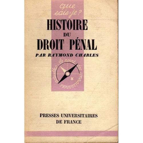 Histoire Du Droit Pénal