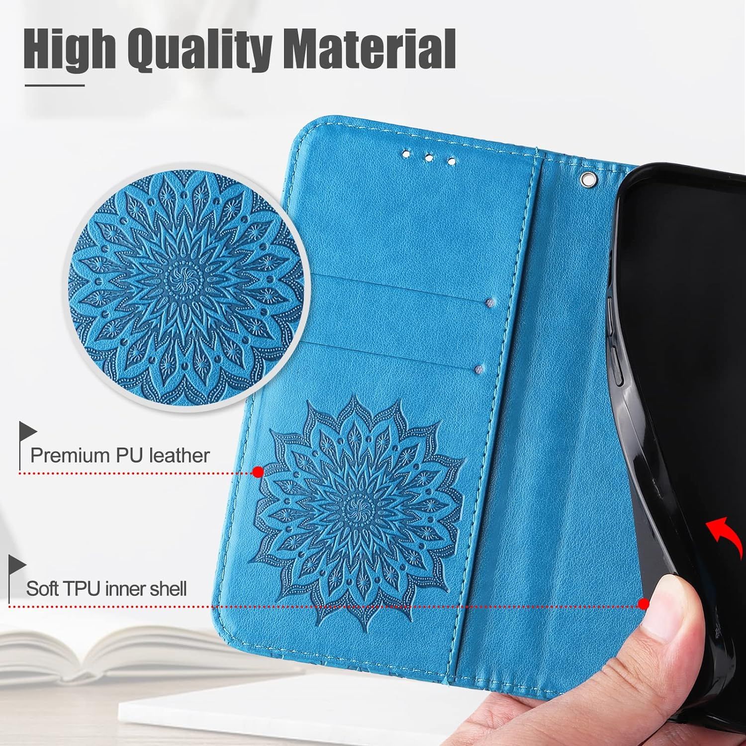 Coque Pour Oneplus Nord 2t 5g, Protection Etui En Pu Cuir Po... - 7