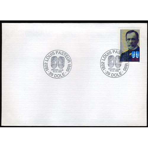 Enveloppe Avec Oblitération 1er Jour : Louis Pasteur 1822-1995