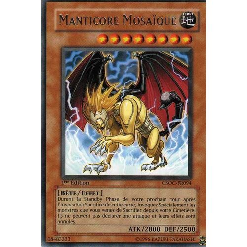 Manticore Mosaique - Rare - Csoc - Vf