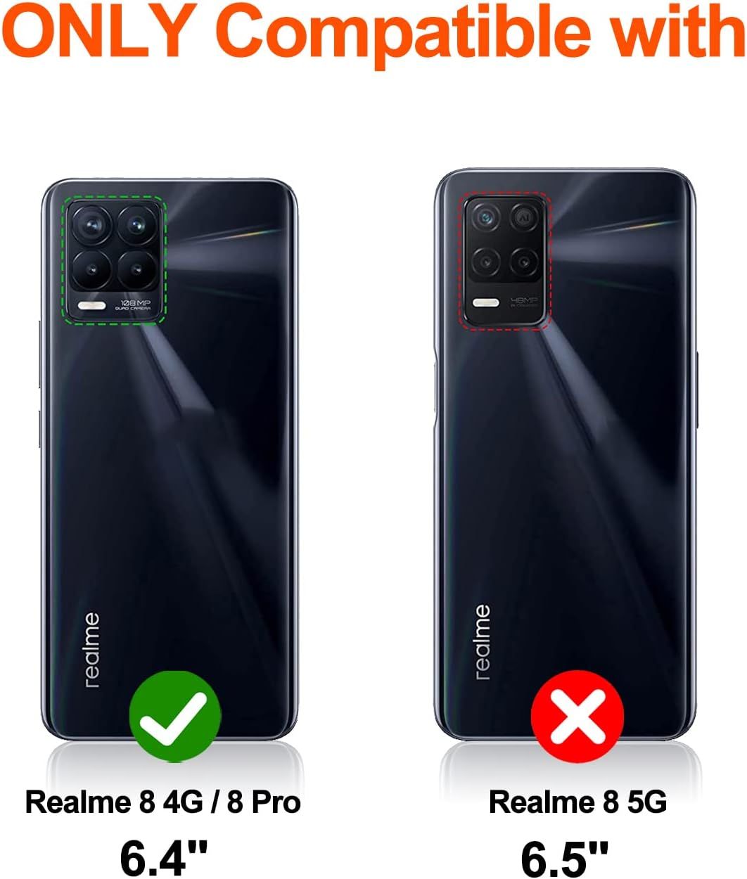 Coque Pour Realme 8 4g / Realme 8 Pro, Protection Etui En Pu... - 2