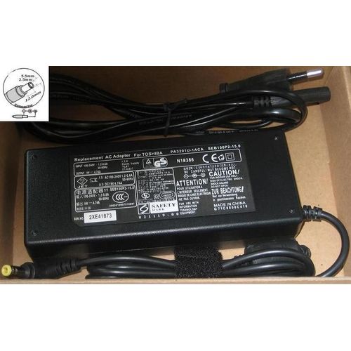 Alimentation TOSHIBA PA3396E Input 100-240V / 1.6A / 50-60 Hz Output 19V / 3.42A