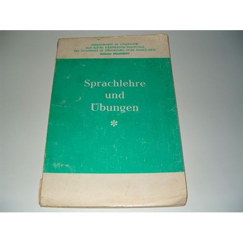 Sprachlehre Und Ubungen
