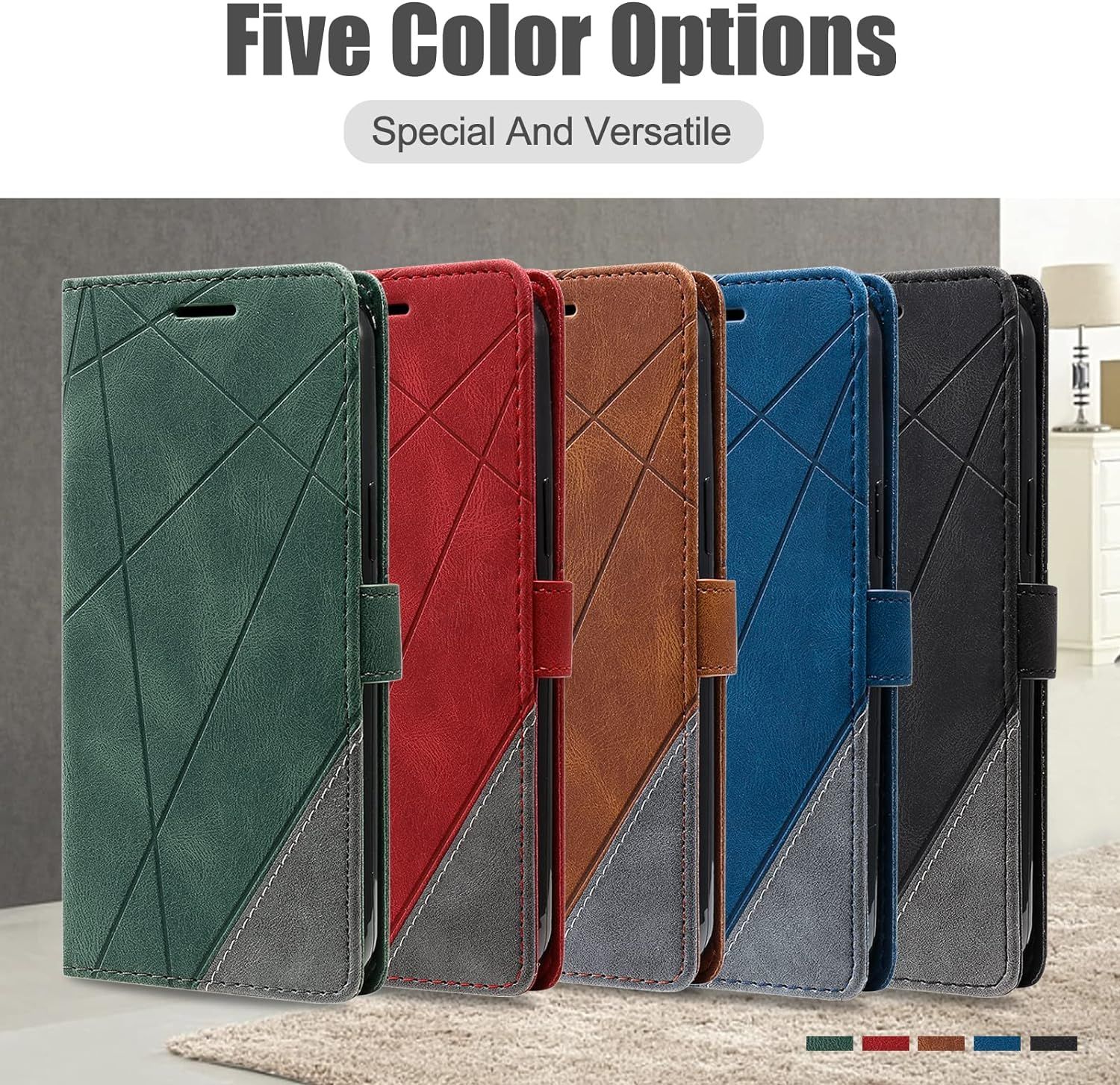 Coque Pour Oneplus 9 Pro, Portefeuille Etui En Pu Cuir Antic... - 7