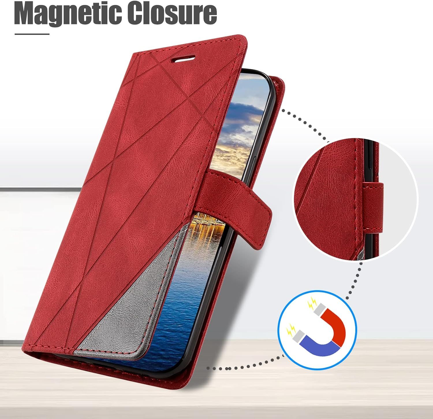 Coque Pour Oppo Find X2 Lite/Reno 3 5g, Portefeuille Etui En... - 4
