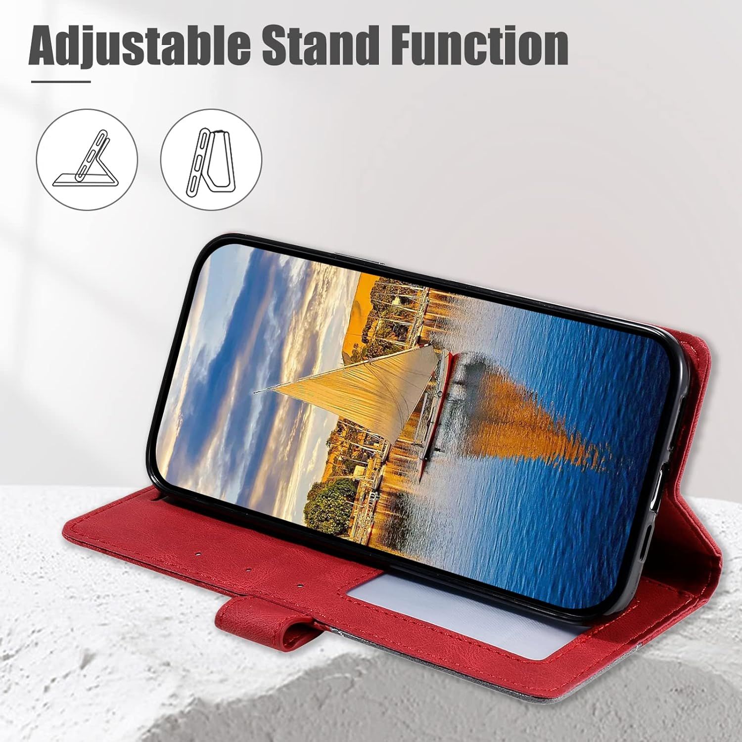 Coque Pour Oppo Find X2 Lite/Reno 3 5g, Portefeuille Etui En... - 5