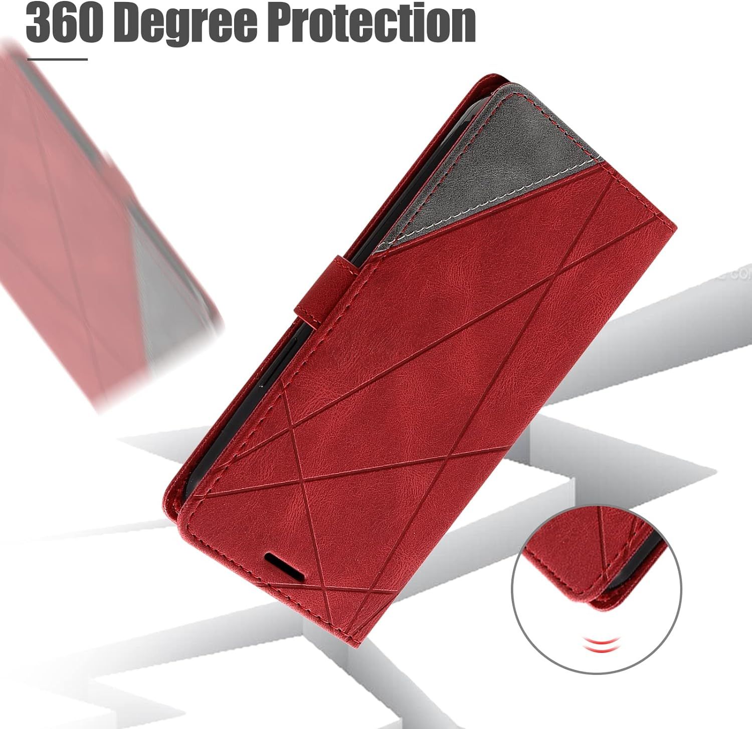 Coque Pour Oppo Find X2 Lite/Reno 3 5g, Portefeuille Etui En... - 6