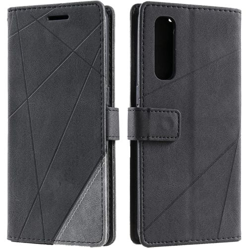 Coque Pour Oppo Find X2 Neo/Reno 3 Pro 5g, Portefeuille Etui En Pu Cuir Antichoc Tpu, Housse A Rabat Compatible Avec Oppo Find X2 Neo/Oppo Reno 3 Pro 5g, Noir