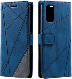 Coque Pour Realme 7 Pro, Portefeuille Etui En Pu Cuir Antichoc Tpu, Housse A Rabat Compatible Avec Oppo Realme 7 Pro, Bleu