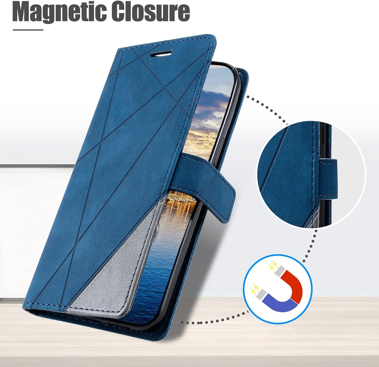 Coque Pour Realme 7 Pro, Portefeuille Etui En Pu Cuir Antich... - 4