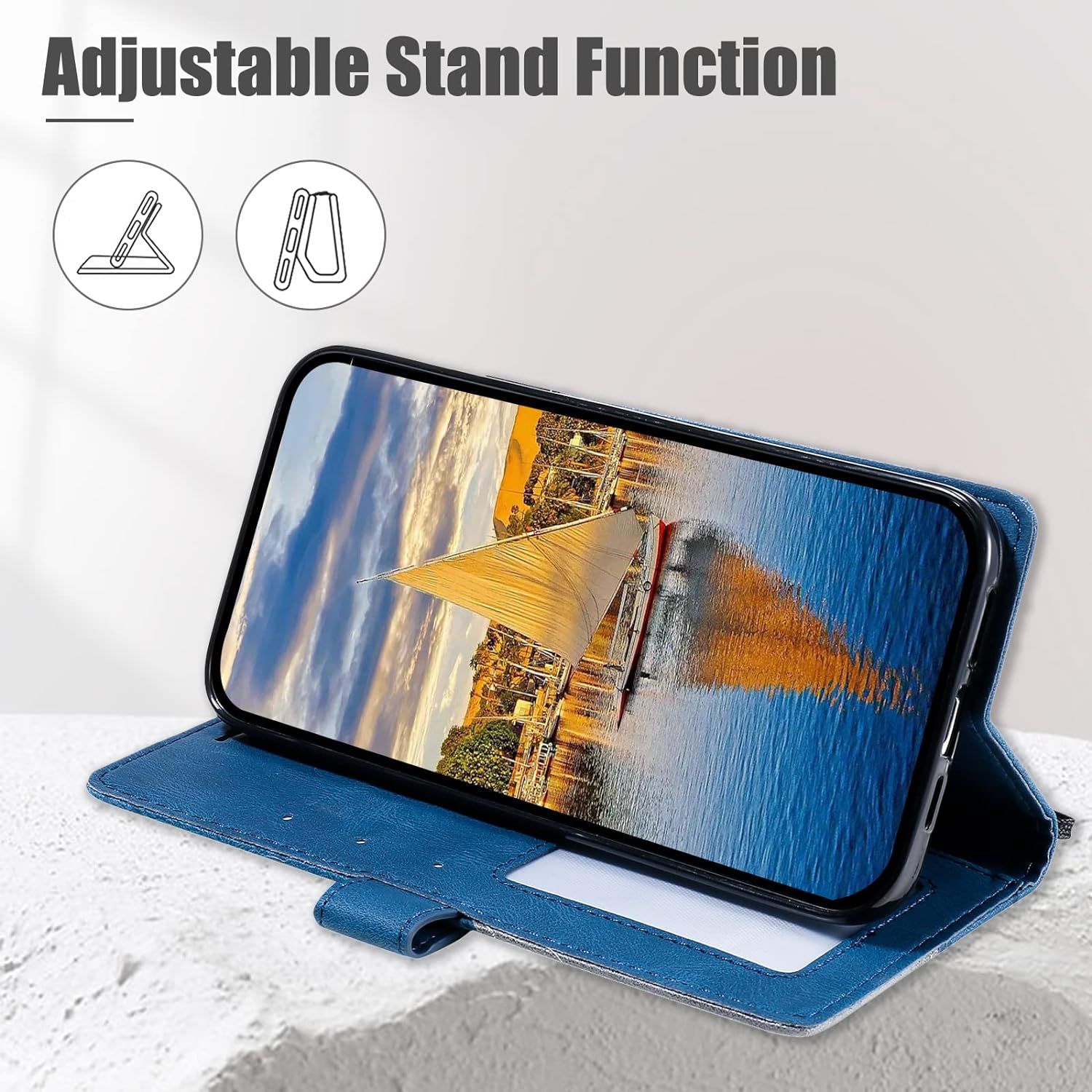Coque Pour Realme 7 Pro, Portefeuille Etui En Pu Cuir Antich... - 5