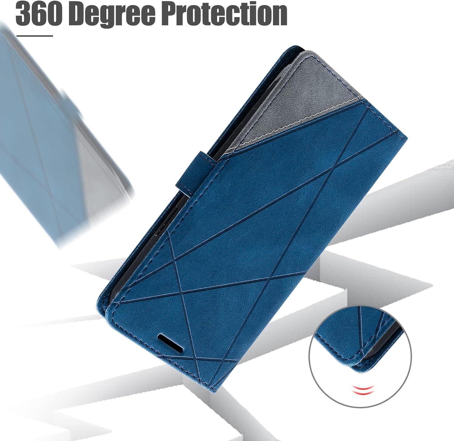 Coque Pour Realme 7 Pro, Portefeuille Etui En Pu Cuir Antich... - 6