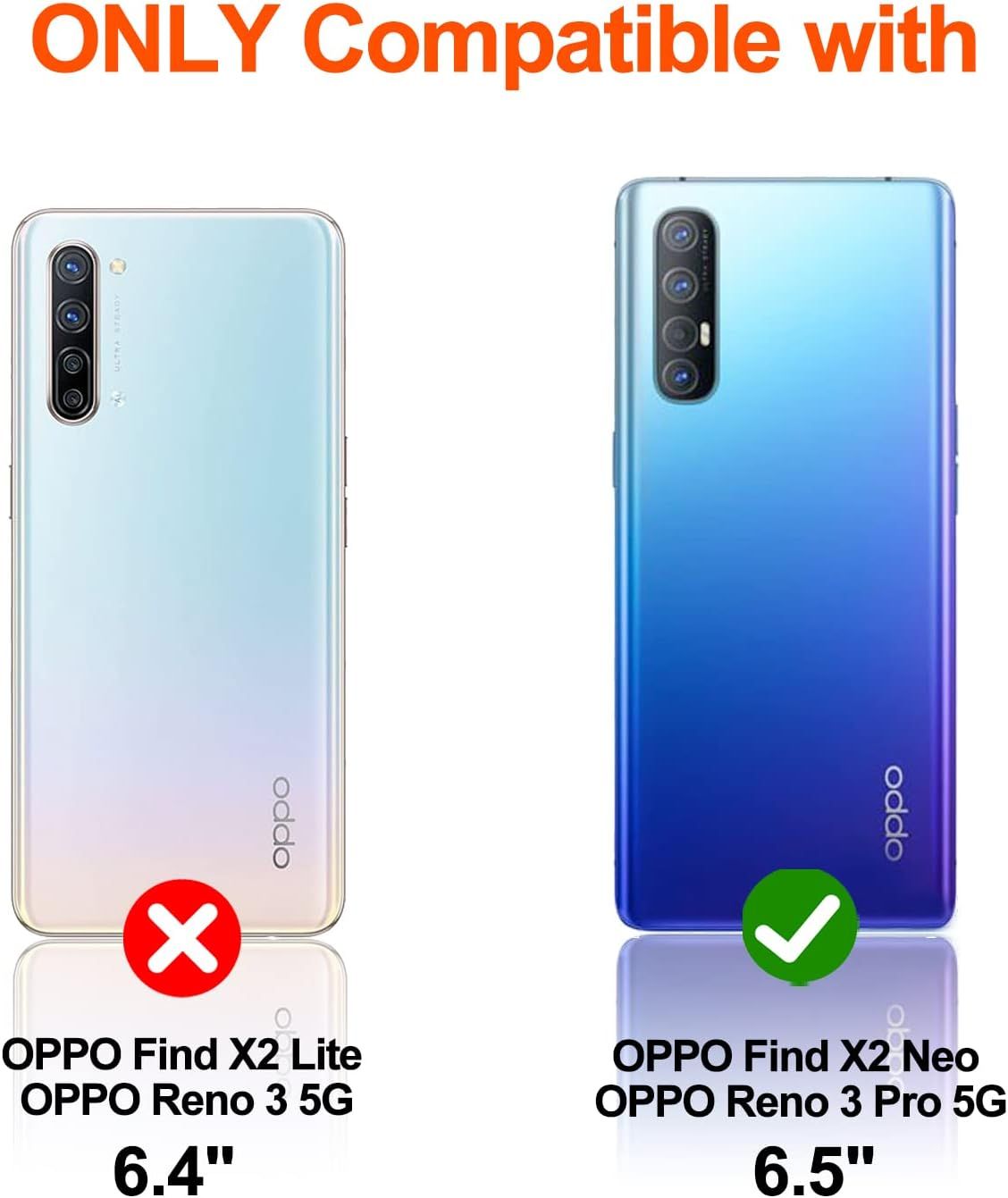 Coque Pour Oppo Find X2 Neo/Reno 3 Pro 5g, Portefeuille Etui... - 2