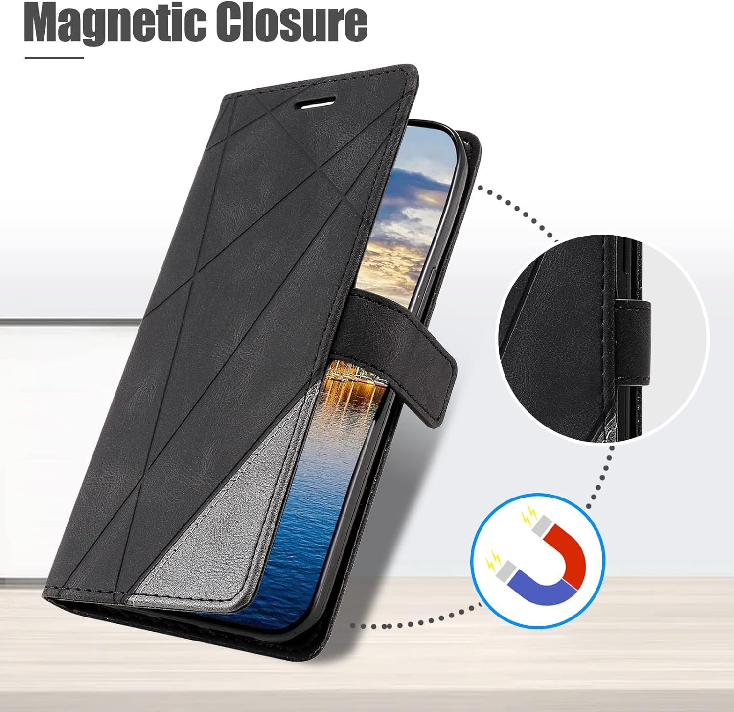 Coque Pour Realme 7 Pro, Portefeuille Etui En Pu Cuir Antich... - 4