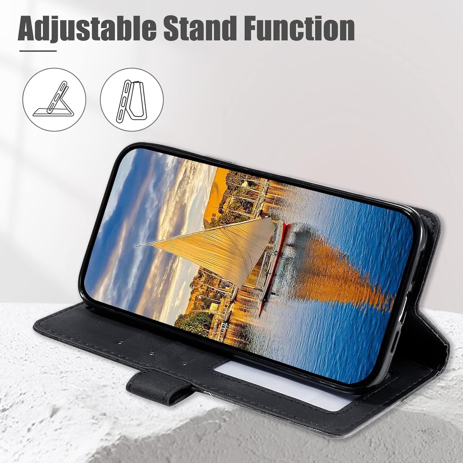 Coque Pour Realme 7 Pro, Portefeuille Etui En Pu Cuir Antich... - 5