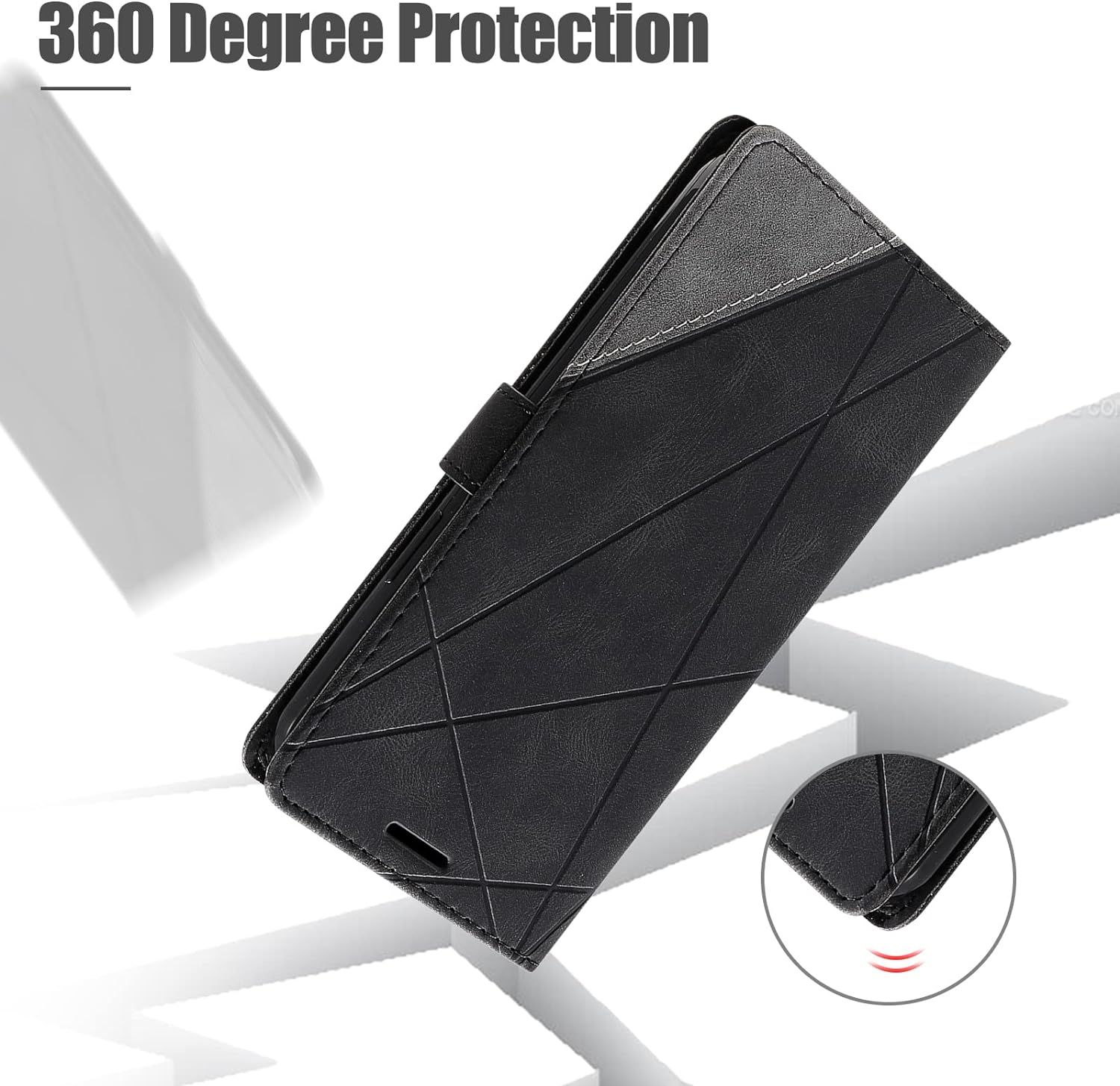 Coque Pour Realme 7 Pro, Portefeuille Etui En Pu Cuir Antich... - 6