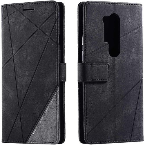 Coque Pour Oneplus 8 Pro, Portefeuille Etui En Pu Cuir Antichoc Tpu, Housse A Rabat Compatible Avec Oneplus 8 Pro, Noir