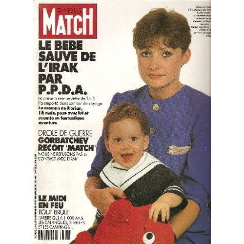 Paris Match  N° 2154 : Ayrton Senna (6p) / Yves Robert (2p) / Luciano Pavarotti (4p) / Madonna & Warren Beatty (9p) / Mikhail Gorbatchev (4p) / Patrick Poivre D'arvor (6p) / Michel Drucker (4p)