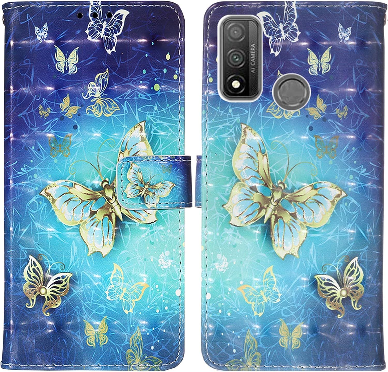 Coque Pour Huawei P Smart 2020, Housse Premium En Cuir Huawe...
