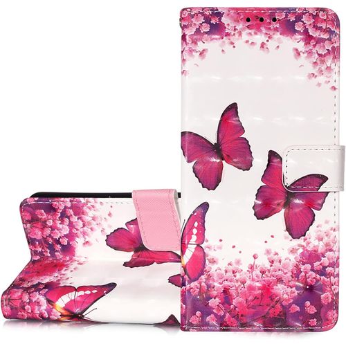 Coque Pour Nokia 6.3/G20/G10, Housse Premium En Cuir Nokia 6.3/G20/G10, Magnetique Flip Case Portefeuille Pu Cuir A Rabat Housse Etui De Protection Avec Porte Cartes (Papillon 1)