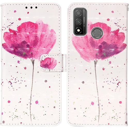 Coque Pour Huawei P Smart 2020, Housse Premium En Cuir Huawei P Smart 2020, Magnetique Flip Case Portefeuille Pu Cuir A Rabat Housse Etui De Protection Avec Porte Cartes (Fleur 1)