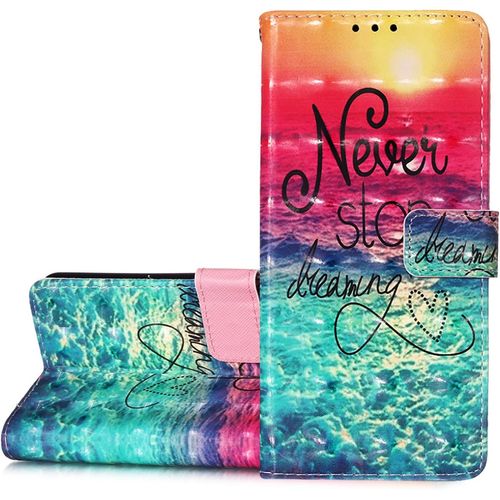 Coque Pour Nokia 6.3/G20/G10, Housse Premium En Cuir Nokia 6.3/G20/G10, Magnetique Flip Case Portefeuille Pu Cuir A Rabat Housse Etui De Protection Avec Porte Cartes (Ocean)